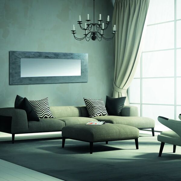 leroy merlin specchio con cornice da parete rettangolare osakan argento 70 x 180 cm