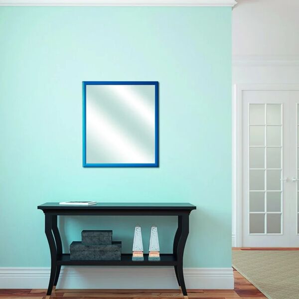 leroy merlin specchio con cornice da parete rettangolare bomber blu 54 x 74 cm