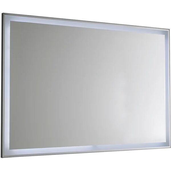 leroy merlin specchio con illuminazione integrata bagno rettangolare quadra l 90 x h 50 cm