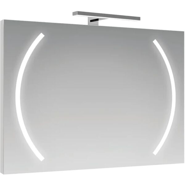 leroy merlin specchio con illuminazione integrata bagno rettangolare boomerang l 90 x h 70 cm