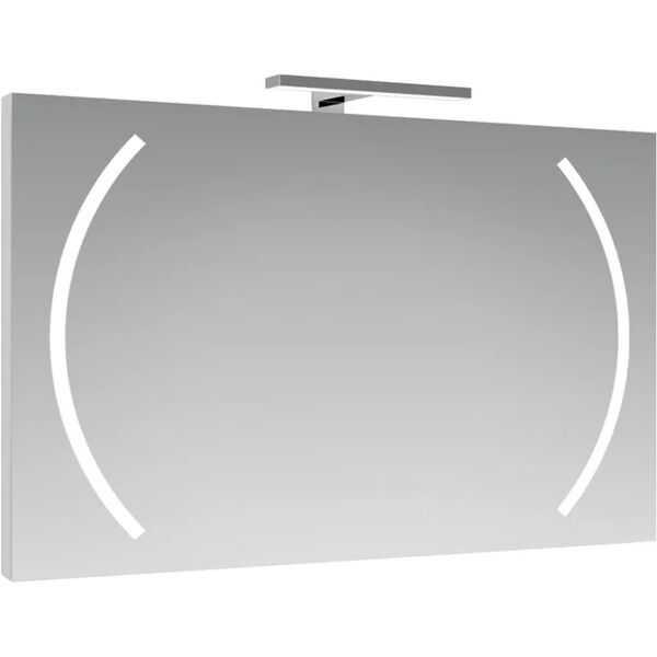 leroy merlin specchio con illuminazione integrata bagno rettangolare boomerang l 100 x h 70 cm