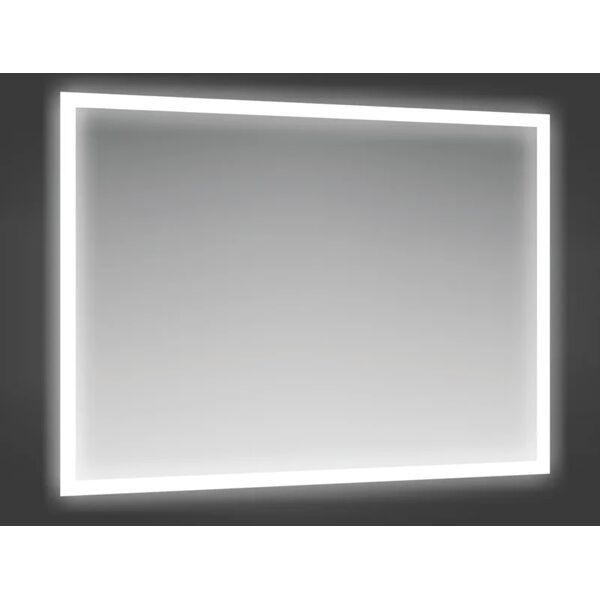 leroy merlin specchio con illuminazione integrata bagno rettangolare fog l 90 x h 70 cm