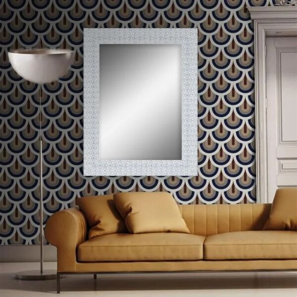 leroy merlin specchio con cornice da parete rettangolare marina bianco 70 x 50 cm