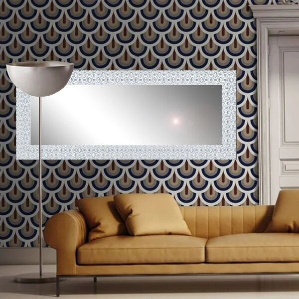 leroy merlin specchio con cornice da parete rettangolare marina bianco 170 x 60 cm