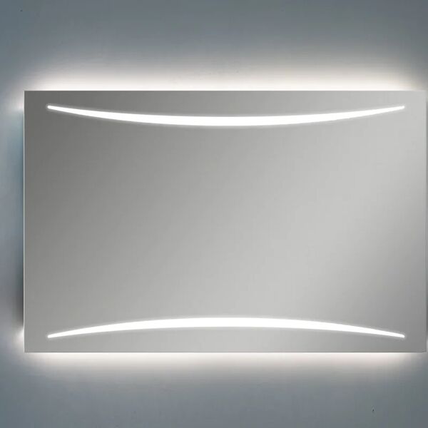 leroy merlin specchio con illuminazione integrata bagno rettangolare flex l 110 x h 70 cm