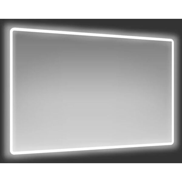 leroy merlin specchio con illuminazione integrata bagno rettangolare l 110 x h 70 cm