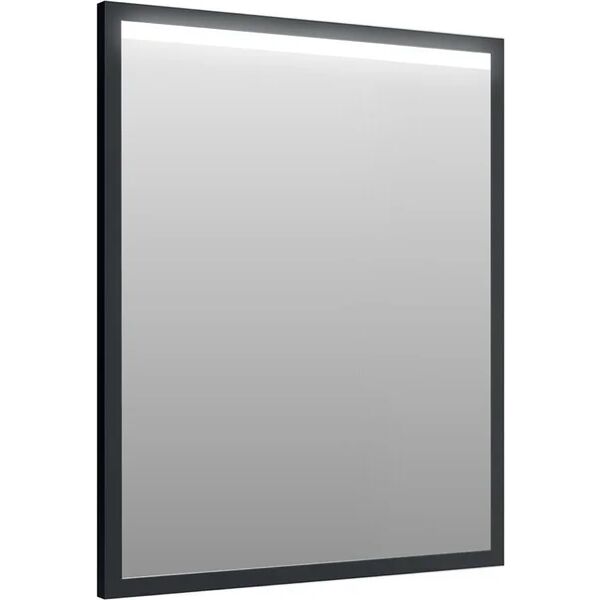 leroy merlin specchio con illuminazione integrata bagno rettangolare noir l 80 x h 60 cm