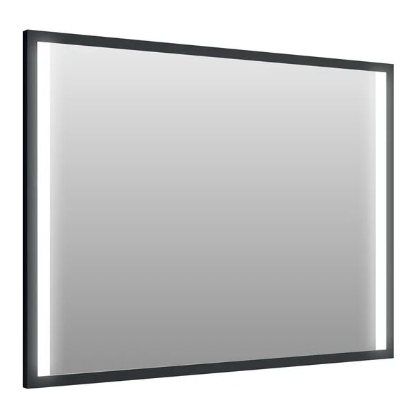 leroy merlin specchio con illuminazione integrata bagno rettangolare noir l 70 x h 90 cm