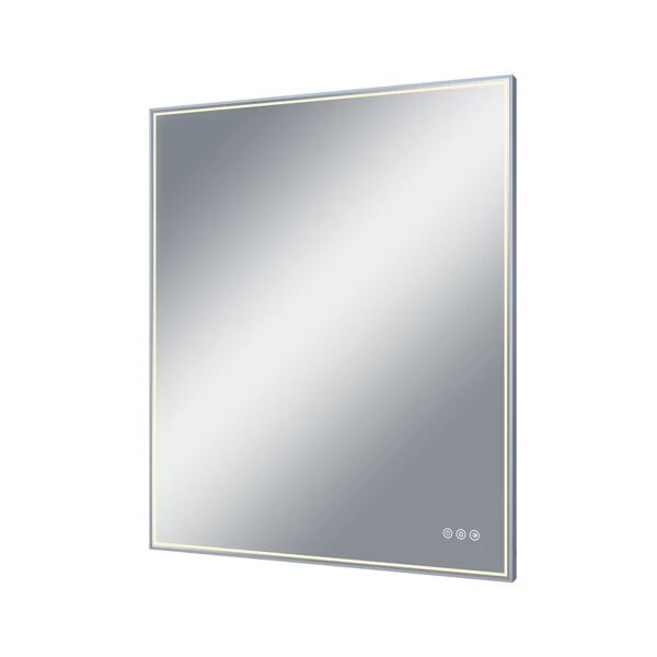 sensea specchio con illuminazione integrata bagno rettangolare l 75 x h 90 cm