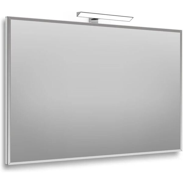 leroy merlin specchio con illuminazione integrata bagno rettangolare bisellata l 90 x h 60 cm