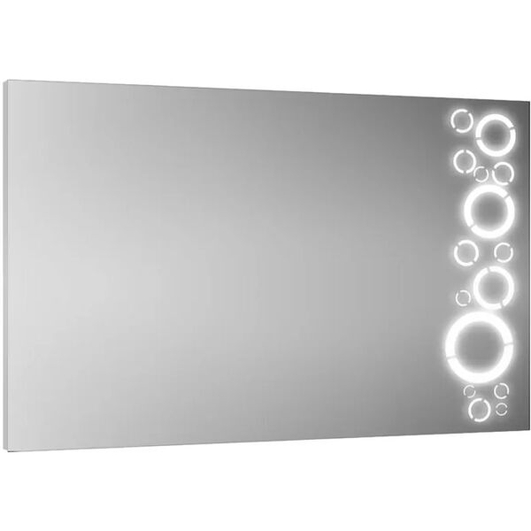 leroy merlin specchio con illuminazione integrata bagno rettangolare retroil l 100 x h 70 cm