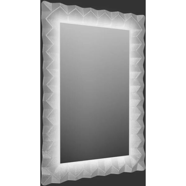 leroy merlin specchio con illuminazione integrata bagno rettangolare l 98 x h 63 cm