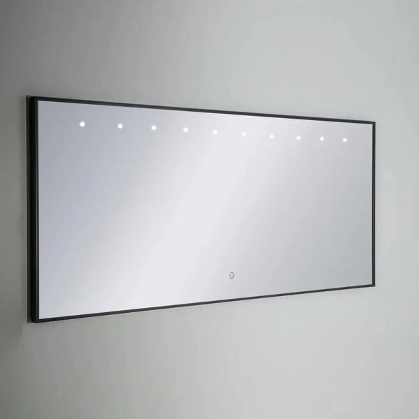 leroy merlin specchio con illuminazione integrata bagno rettangolare fast l 120 x h 70 cm