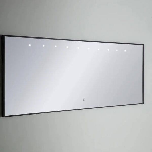 leroy merlin specchio con illuminazione integrata bagno rettangolare fast l 140 x h 70 cm