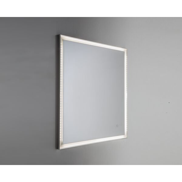 leroy merlin specchio con cornice da parete rettangolare silver acciaio 60 x 80 cm