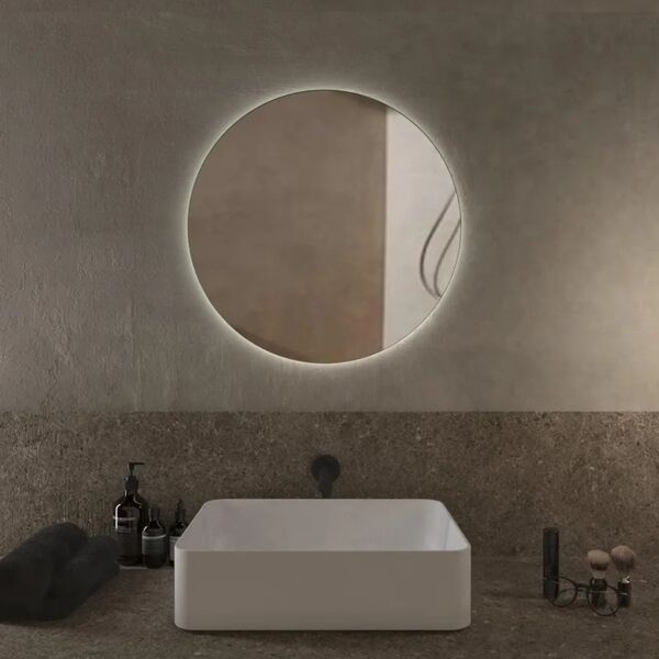 leroy merlin specchio con illuminazione integrata bagno tondo l 60 x h 60 cm