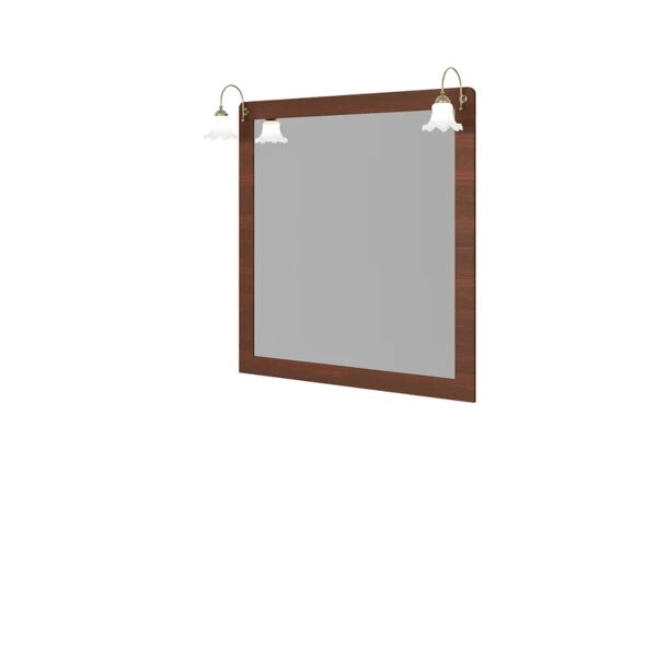 leroy merlin specchio con illuminazione integrata bagno rettangolare 7096/f46 l 100 x h 105 cm