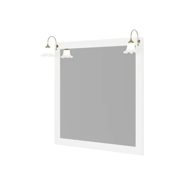 leroy merlin specchio con illuminazione integrata bagno rettangolare 7096/f47 l 100 x h 105 cm