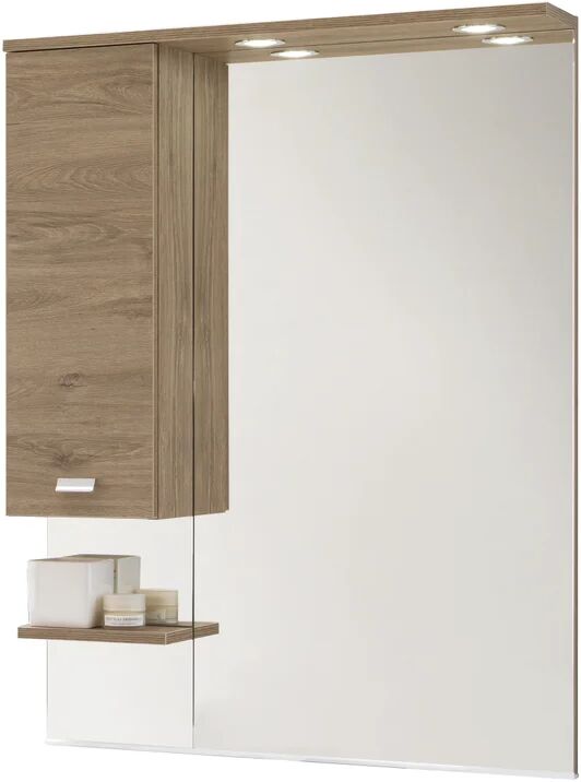 leroy merlin specchio con illuminazione integrata bagno rettangolare rimini l 81 x h 108 cm