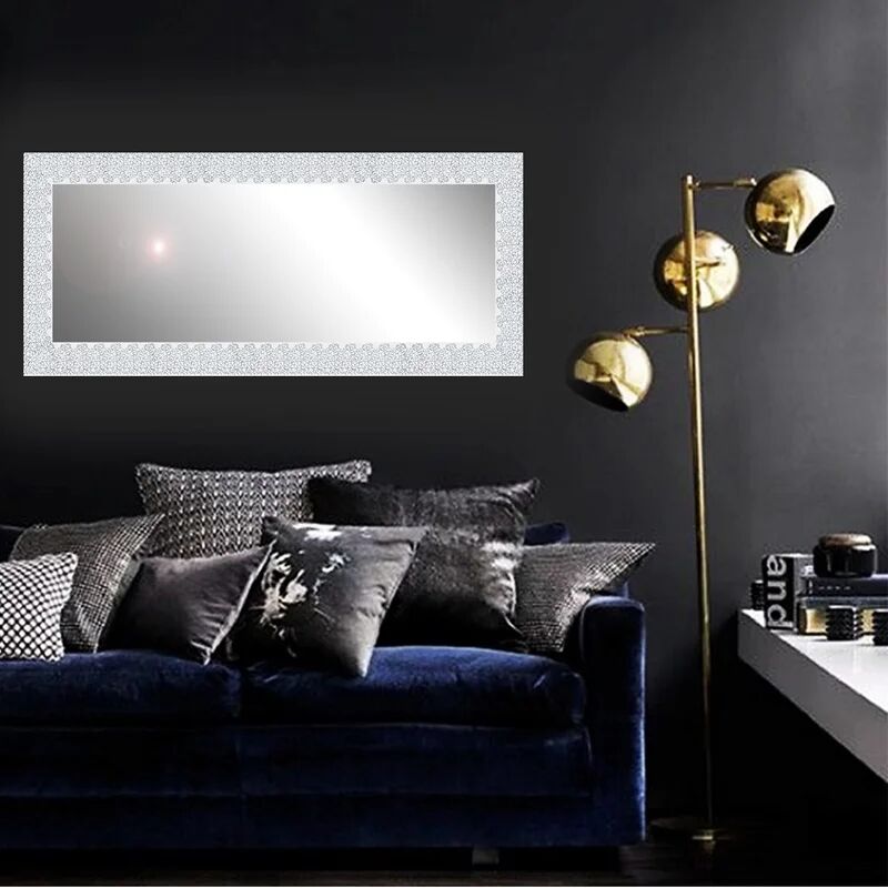 leroy merlin specchio con cornice da parete rettangolare fiorenza bianco 170 x 60 cm