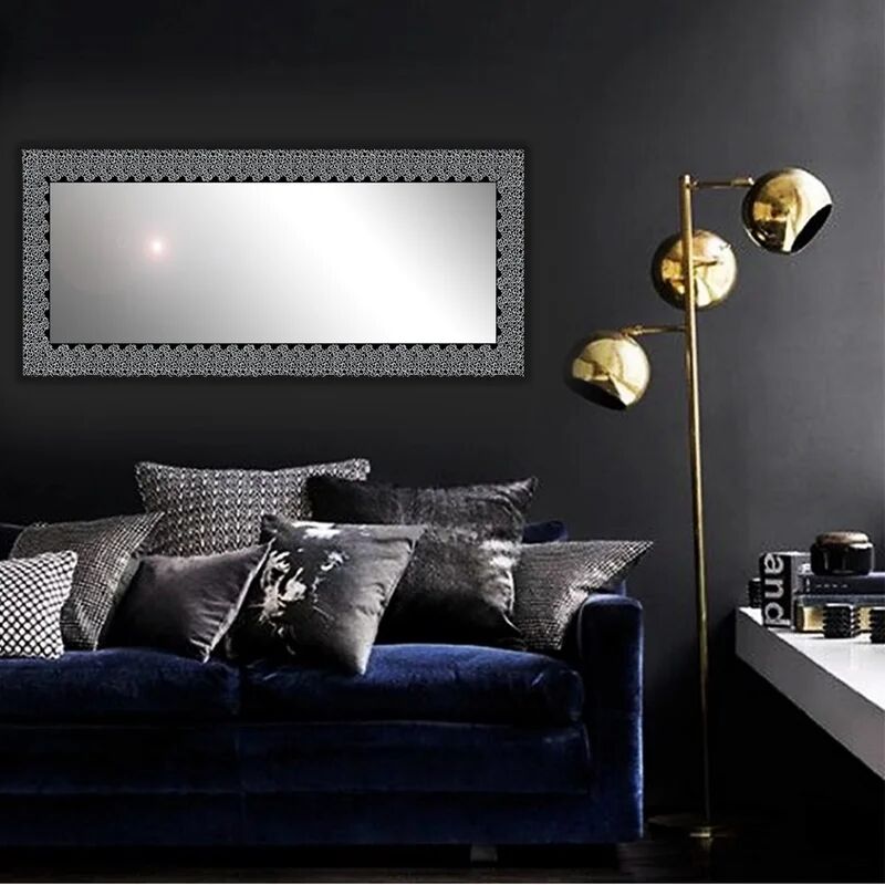 leroy merlin specchio con cornice da parete rettangolare fiorenza nero 170 x 60 cm