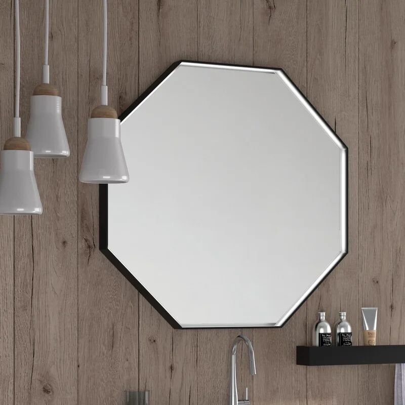 leroy merlin specchio con cornice da parete rombo velvet 80 x 80 cm