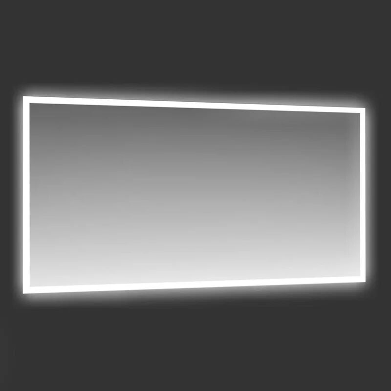 leroy merlin specchio con illuminazione integrata bagno rettangolare retroil l 105 x h 70 cm