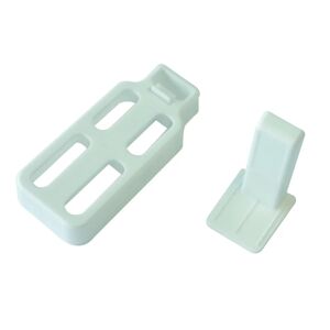 Inspire Supporto autoserrante 8/10mm in pvc bianco opaco, 3 pezzi