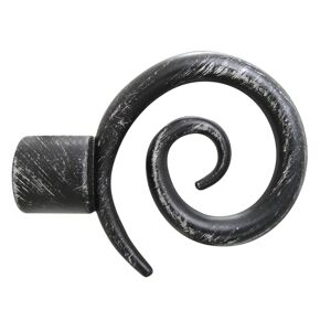 Leroy Merlin Kit bastone per tenda estensibile da 170 a 300 cm Spirale in ferro ottonato argento, nero Ø 19 mm