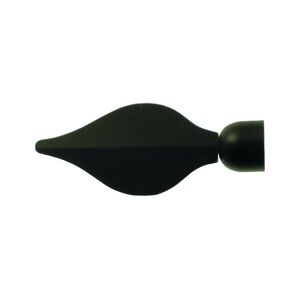 Leroy Merlin Finale per bastone Eco Dardo Nuvole cono in ferro verniciato nero Ø 20 mm, 1 pezzo