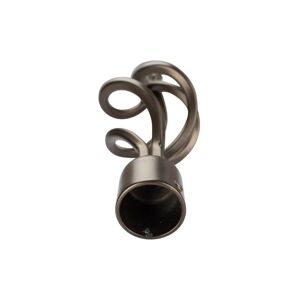 Inspire Finale per bastone Camaleonte spirale in ferro verniciato bronzo Ø 20 mm , 1 pezzo