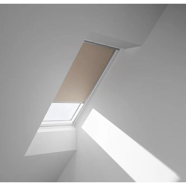 velux tenda per finestra da tetto oscurante  dkl sk08 1085s l 114 x h 140 cm beige