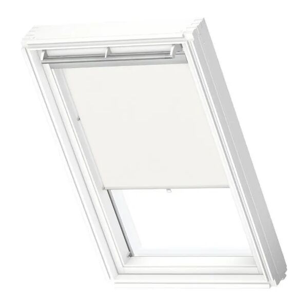 velux tenda per finestra da tetto filtrante  rhl ck00 1028 l 71 x h 74 cm bianco