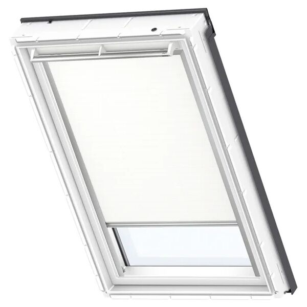 velux tenda per finestra da tetto oscurante  dkl ck04 1025s l 55 x h 98 cm bianco