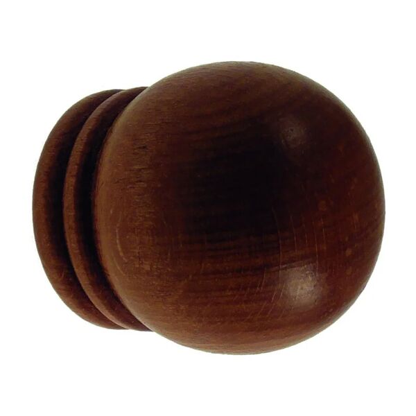 leroy merlin finale per bastone londra sfera in legno verniciato ciliegio Ø 35 mm, 2 pezzi