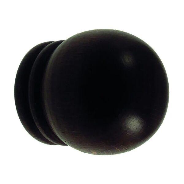 leroy merlin finale per bastone berlino etno palla sfera in legno verniciato noce Ø 28 mm, 2 pezzi