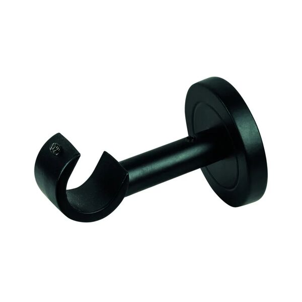 leroy merlin supporto singolo aperto Ø20mm nuvole in alluminio nero verniciato 8cm