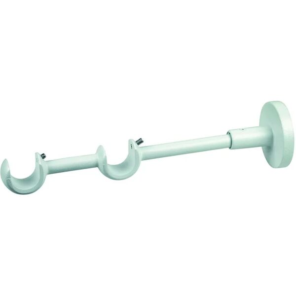 leroy merlin supporto doppio aperto Ø20mm camaleonte in alluminio bianco verniciato 20cm