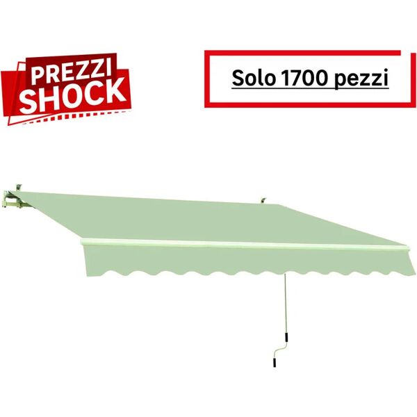 leroy merlin tenda da sole a bracci estensibili mod. t137, l 3 x 2 m beige