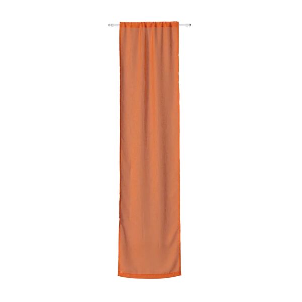 leroy merlin tendina a vetro semi-filtrante lina arancio, passanti nascosti 60x150 cm