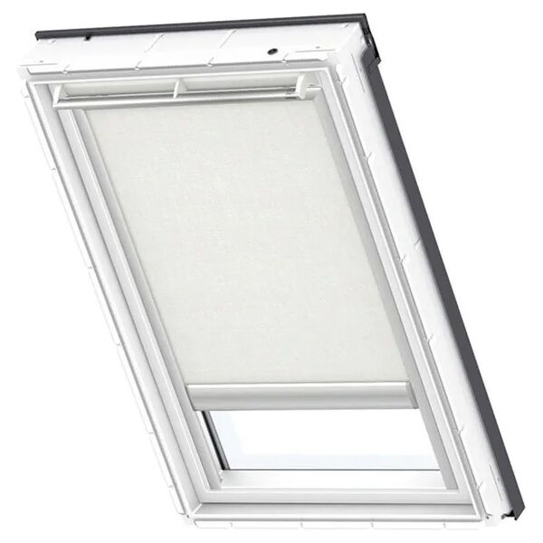 velux tenda per finestra da tetto filtrante  rsl fk08 1028s l 66 x h 140 cm bianco