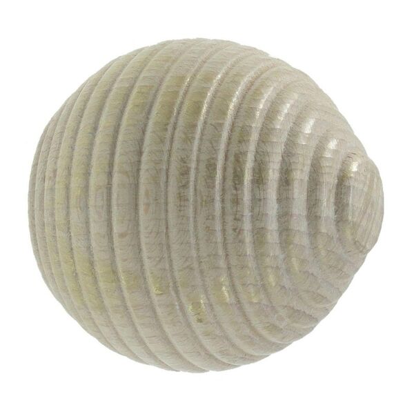 leroy merlin finale per bastone firenze milord sfera in legno verniciato avorio Ø 28 mm, 2 pezzi