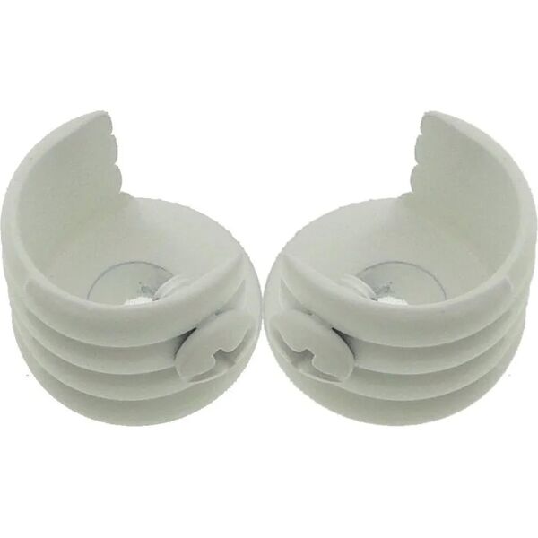 leroy merlin supporto rosetta Ø16mm stelvio in alluminio bianco opaco 1.6cm, 2 pz