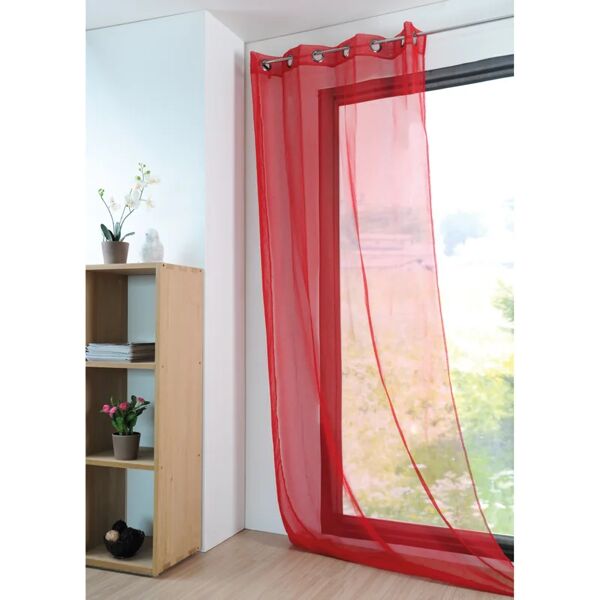 leroy merlin tenda filtrante velo monna rosso, occhiello 140x280 cm