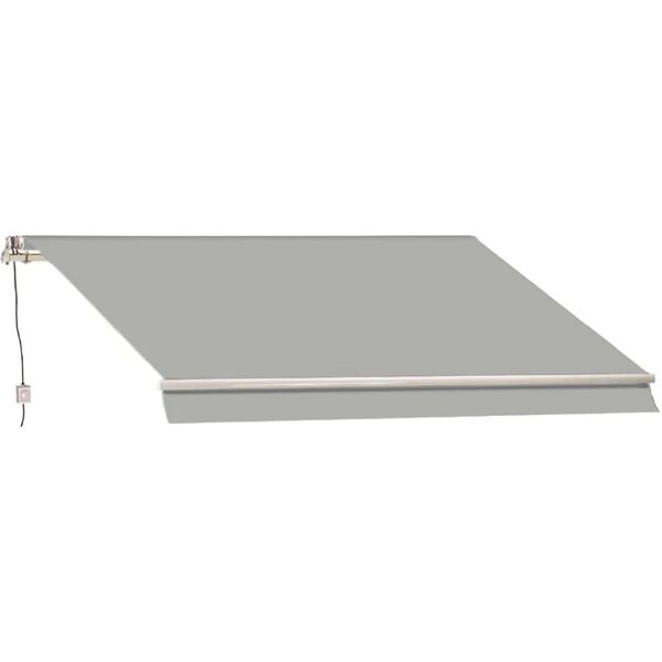 leroy merlin tenda da sole a bracci estensibili, motorizzato mod. t137 m, l 2.95 x 2 m grigio cenere