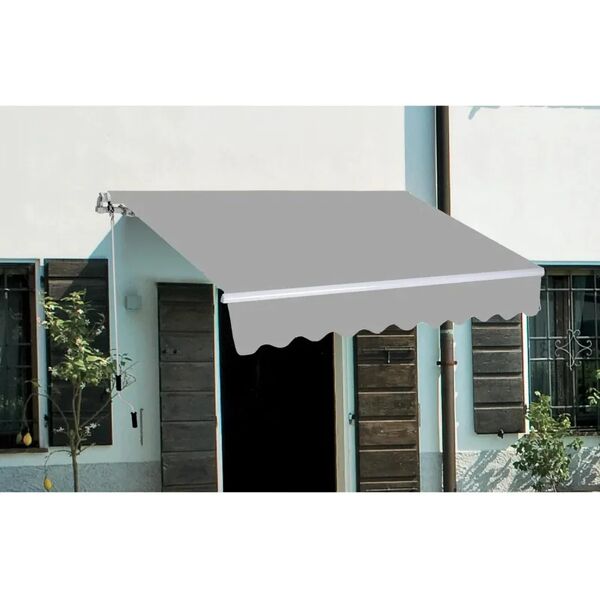 leroy merlin tenda da sole a bracci estensibili mod. t137, l 3 x 2 m grigio cenere