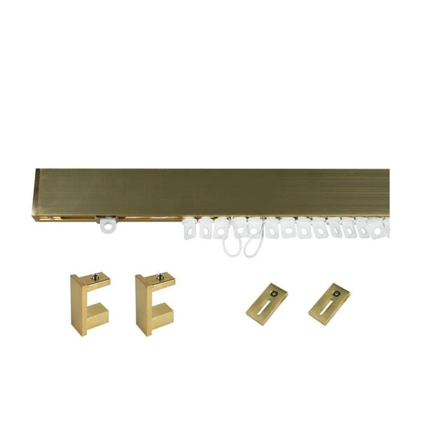 inspire kit binario per onda semplice, singolo, strapposenza corda, giallo / dorato, in alluminio, 160 cm