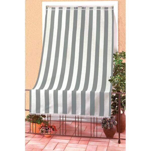 leroy merlin tenda coprente sole caraibi grigio e bianco, occhiello 200x300 cm