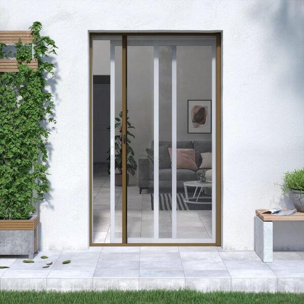 artens zanzariera avvolgibile  level 3 o per portafinestra l 140 x h 230 cm bronzo