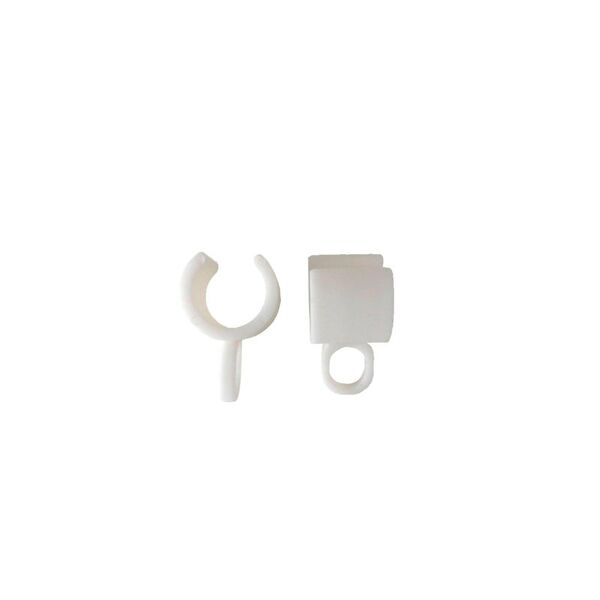 leroy merlin kit di fissaggio coppia di anelli tenda a caduta a rullo in pvc l 3 x h 2 x p 1 cm